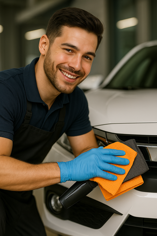 Lot de 2 serviettes de lavage de voiture en microfibre