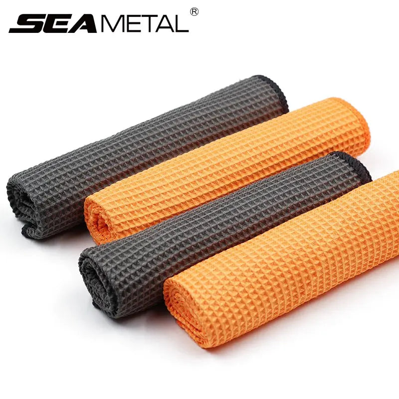 Lot de 2 serviettes de lavage de voiture en microfibre