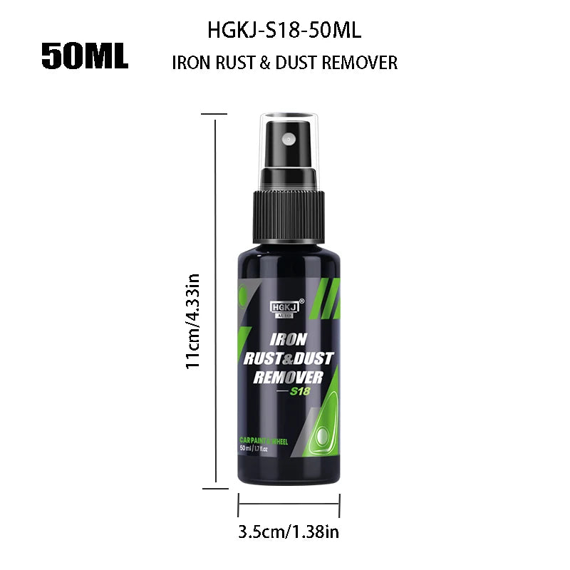 HGKJ Spray nettoyant pour peinture et jantes de voiture, particules de fer, poudre antirouille, nettoyant pour jantes de voiture, surface métallique