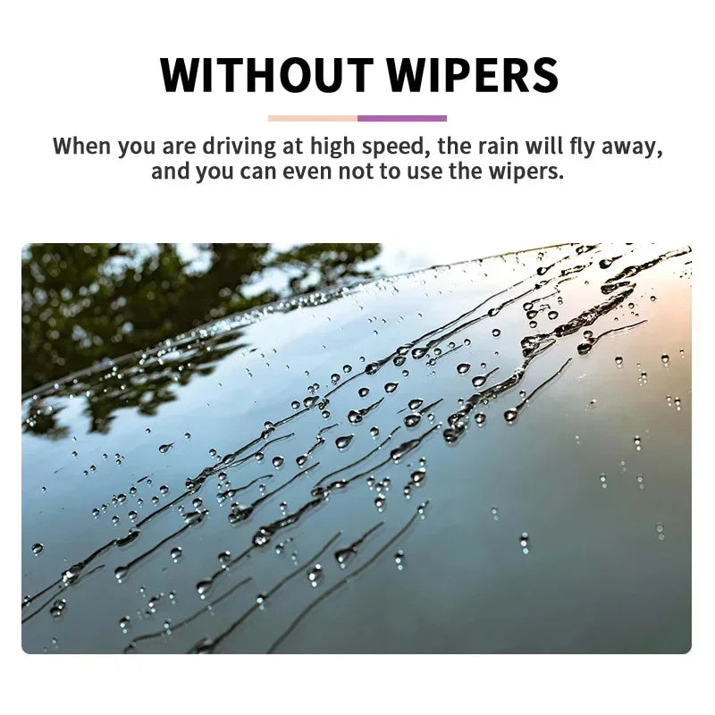 Revêtement hydrophobe anti-pluie pour pare-brise et rétroviseur, produit de nettoyage anti-pluie