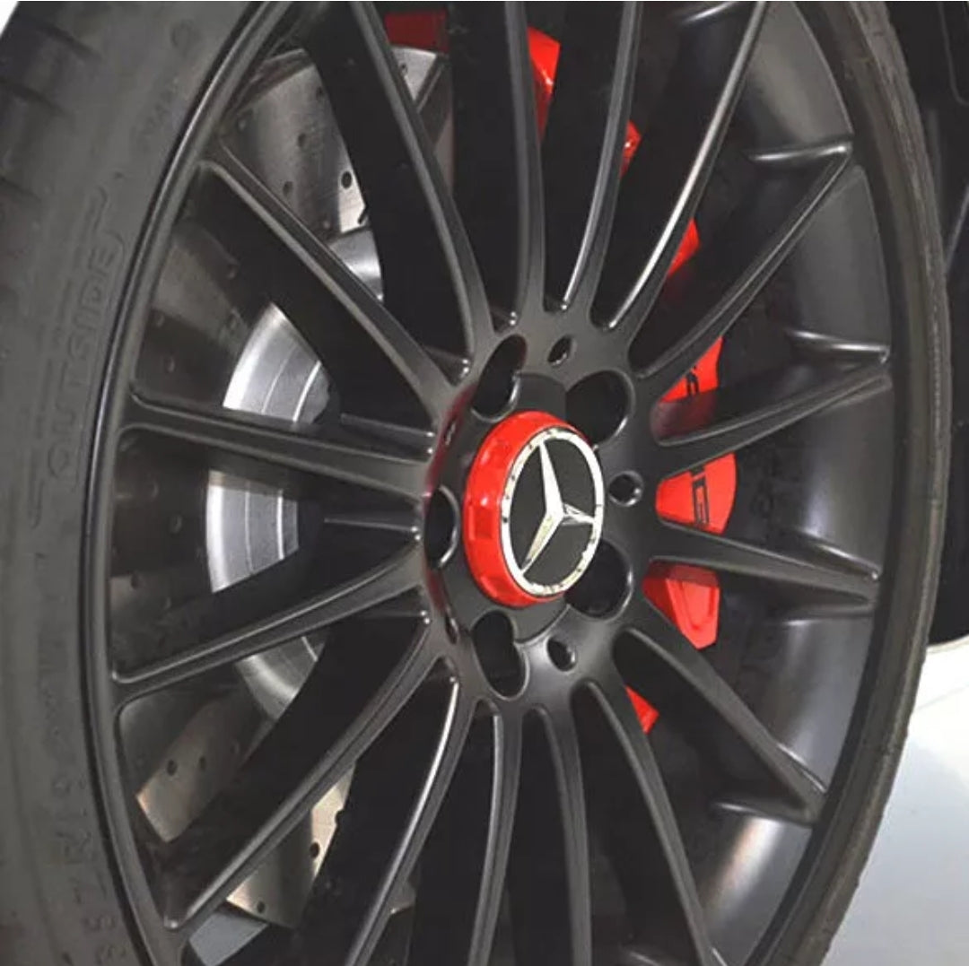 4xCentres de roues - Caches moyeux Mercedes Benz Amg Livraison gratuite