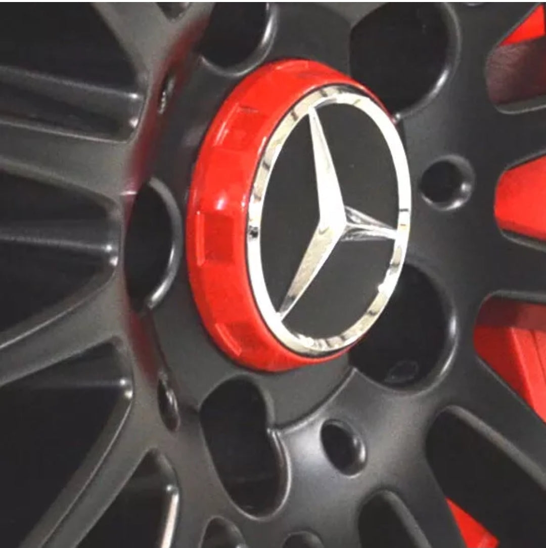 4xCentres de roues - Caches moyeux Mercedes Benz Amg Livraison gratuite