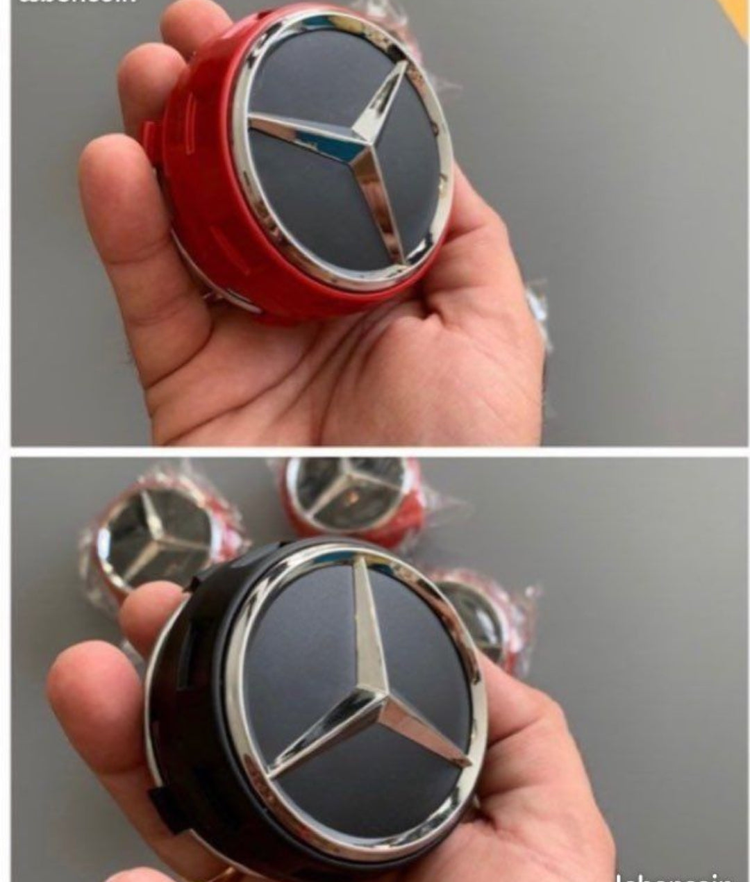 4xCentres de roues - Caches moyeux Mercedes Benz Amg Livraison gratuite