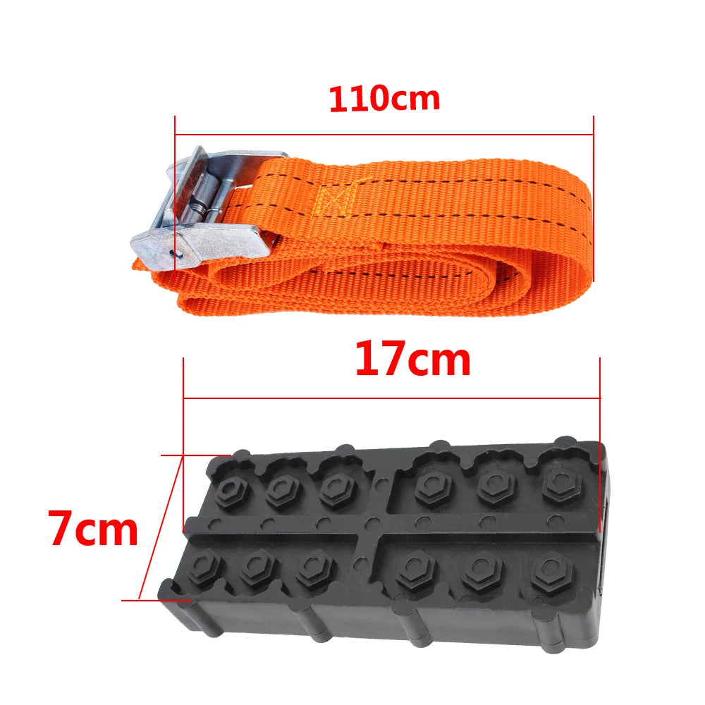 ☝️Voir Vidéo☝️ 2x  Sangles de traction en caoutchouc pour pneus.   Livraison gratuite