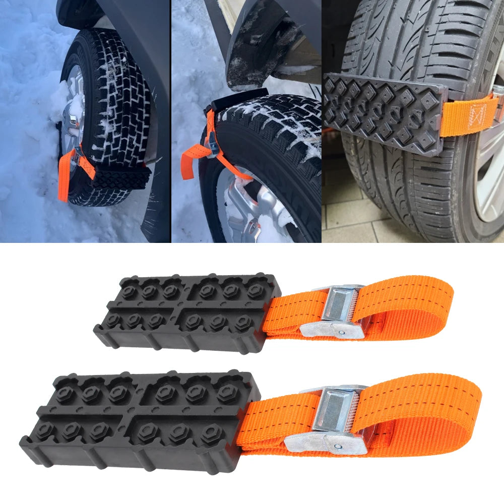 ☝️Voir Vidéo☝️ 2x  Sangles de traction en caoutchouc pour pneus.   Livraison gratuite